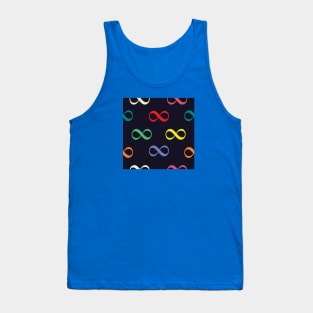 Colorful Infinity Eternal Pattern Tank Top